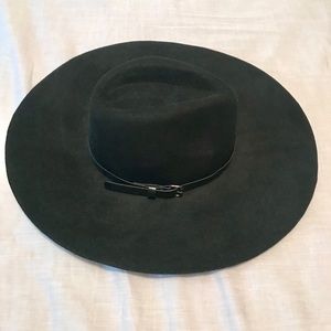 BCBGMaxazri Black Wide Brimmed Hat